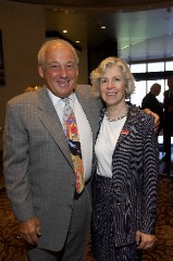 Rosa Gatti with the late Villanova men’s basketball coach Rollie Massamino in 2014.